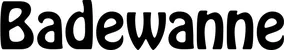 Produktbeispiel Schriftzug - Badewanne