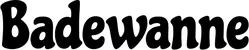 Produktbeispiel Schriftzug - Badewanne