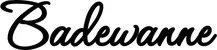 Produktbeispiel Schriftzug - Badewanne