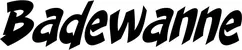 Produktbeispiel Schriftzug - Badewanne
