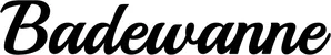Produktbeispiel Schriftzug - Badewanne