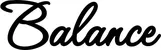 Produktbeispiel Schriftzug - Balance