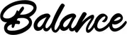 Produktbeispiel Schriftzug - Balance