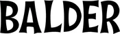 Produktbeispiel Schriftzug - Balder