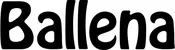 Produktbeispiel Schriftzug - Ballena