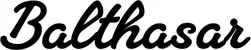 Produktbeispiel Schriftzug - Balthasar