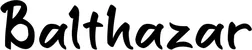 Produktbeispiel Schriftzug - Balthazar