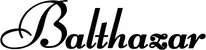 Produktbeispiel Schriftzug - Balthazar