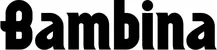 Produktbeispiel Schriftzug - Bambina