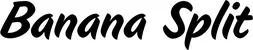 Produktbeispiel Schriftzug - Banana Split