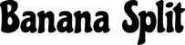 Produktbeispiel Schriftzug - Banana Split