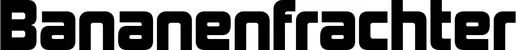Produktbeispiel Schriftzug - Bananenfrachter