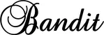 Produktbeispiel Schriftzug - Bandit