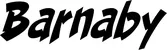 Produktbeispiel Schriftzug - Barnaby