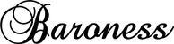 Produktbeispiel Schriftzug - Baroness
