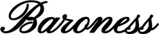 Produktbeispiel Schriftzug - Baroness