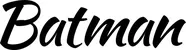 Produktbeispiel Schriftzug - Batman