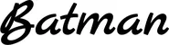 Produktbeispiel Schriftzug - Batman