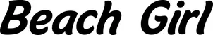 Produktbeispiel Schriftzug - Beach Girl
