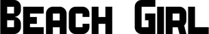 Produktbeispiel Schriftzug - Beach Girl