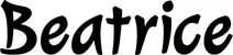 Produktbeispiel Schriftzug - Beatrice