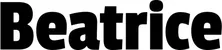Produktbeispiel Schriftzug - Beatrice