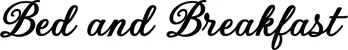 Produktbeispiel Schriftzug - Bed and Breakfast