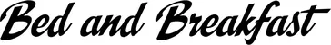 Produktbeispiel Schriftzug - Bed and Breakfast