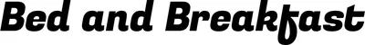 Produktbeispiel Schriftzug - Bed and Breakfast