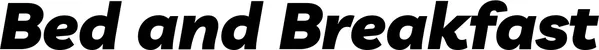 Produktbeispiel Schriftzug - Bed and Breakfast