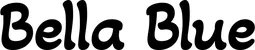 Produktbeispiel Schriftzug - Bella Blue