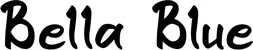 Produktbeispiel Schriftzug - Bella Blue