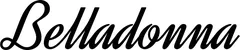 Produktbeispiel Schriftzug - Belladonna