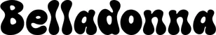 Produktbeispiel Schriftzug - Belladonna