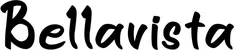 Produktbeispiel Schriftzug - Bellavista