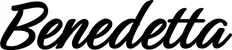 Produktbeispiel Schriftzug - Benedetta