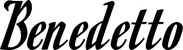 Produktbeispiel Schriftzug - Benedetto