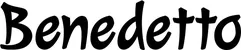 Produktbeispiel Schriftzug - Benedetto