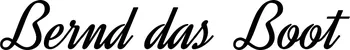 Produktbeispiel Schriftzug - Bernd das Boot