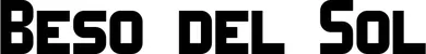 Produktbeispiel Schriftzug - Beso del Sol
