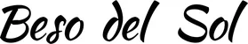 Produktbeispiel Schriftzug - Beso del Sol
