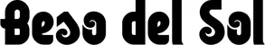 Produktbeispiel Schriftzug - Beso del Sol