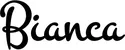 Produktbeispiel Schriftzug - Bianca