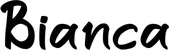 Produktbeispiel Schriftzug - Bianca