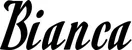 Produktbeispiel Schriftzug - Bianca