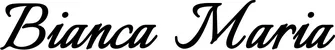 Produktbeispiel Schriftzug - Bianca Maria