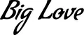 Produktbeispiel Schriftzug - Big Love