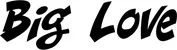 Produktbeispiel Schriftzug - Big Love
