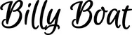 Produktbeispiel Schriftzug - Billy Boat