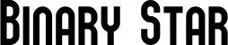Produktbeispiel Schriftzug - Binary Star